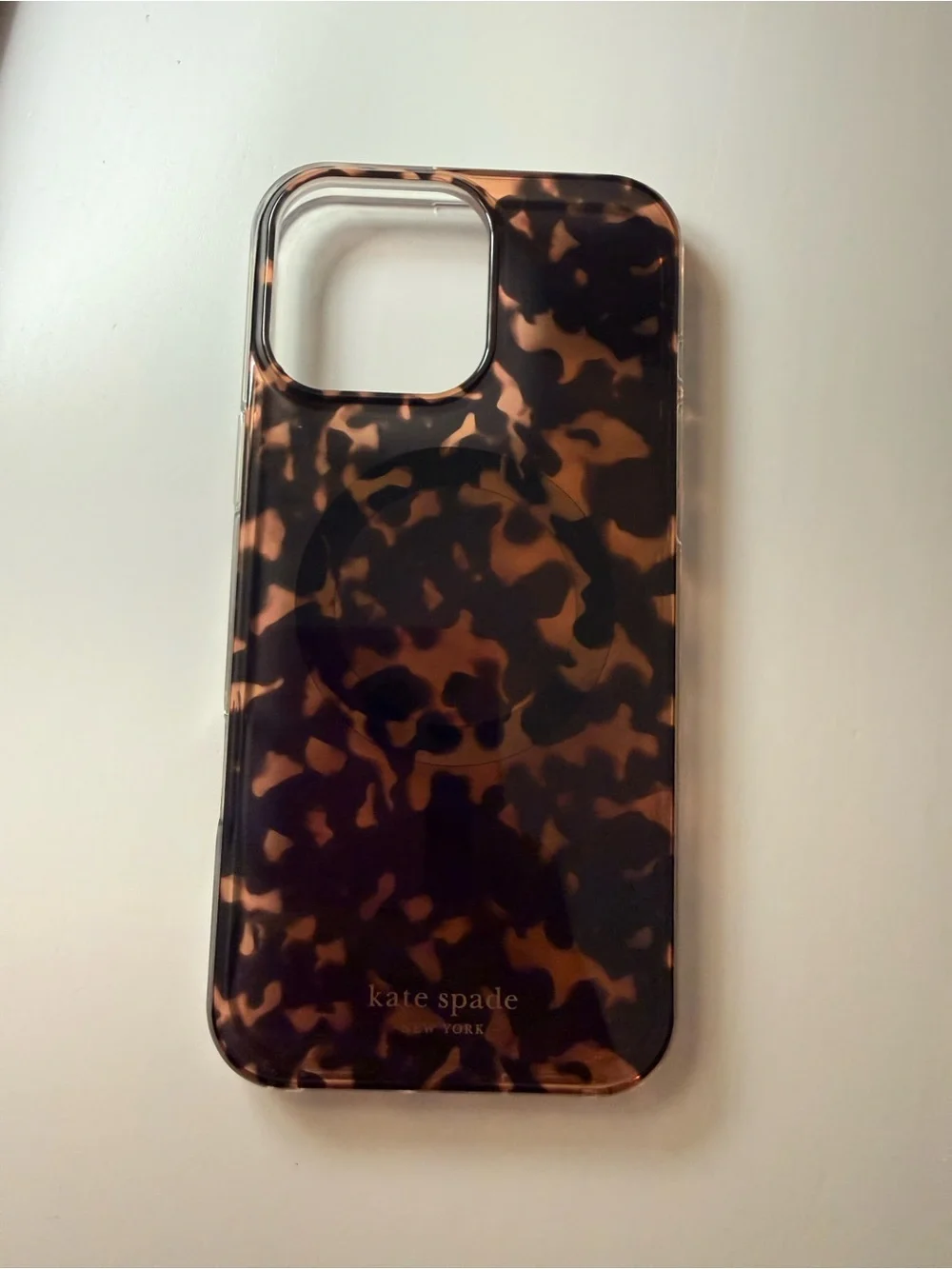kate spade Tortoise Pattern iPhone Case - Brown & Black